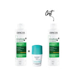 vichy - Dercos Anti-Dandruff Sensitive Shampoo + Deodorant Intensive Treatment Anti Perspirant 48 Hours + Gift | MazenOnline