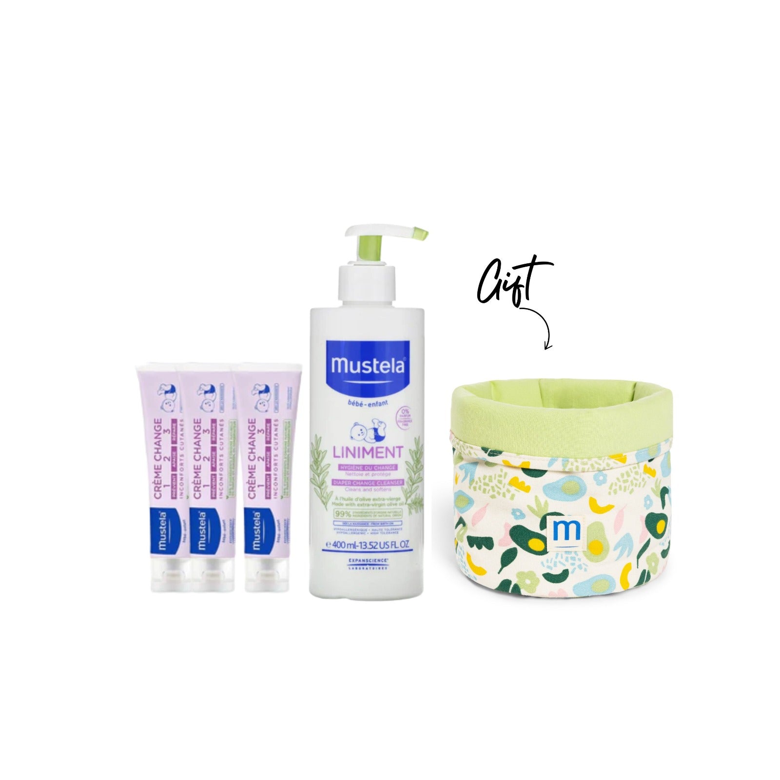 Mustela - Buy 3 crème change 50 ml + 1 Liniment Get 1 storage basket | MazenOnline
