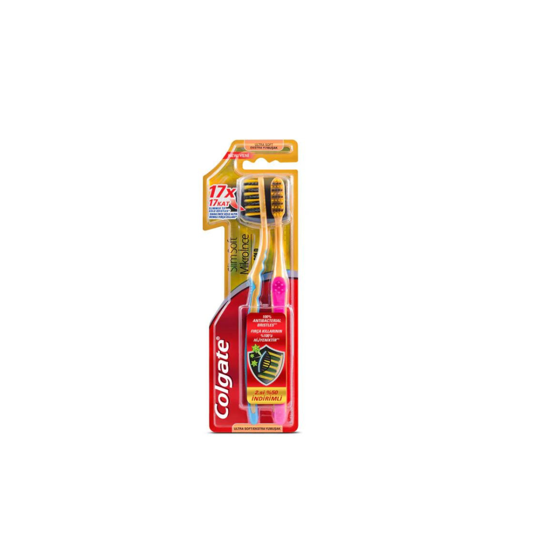 Colgate - Slim Soft Gold Toothbrush Multipack | MazenOnline