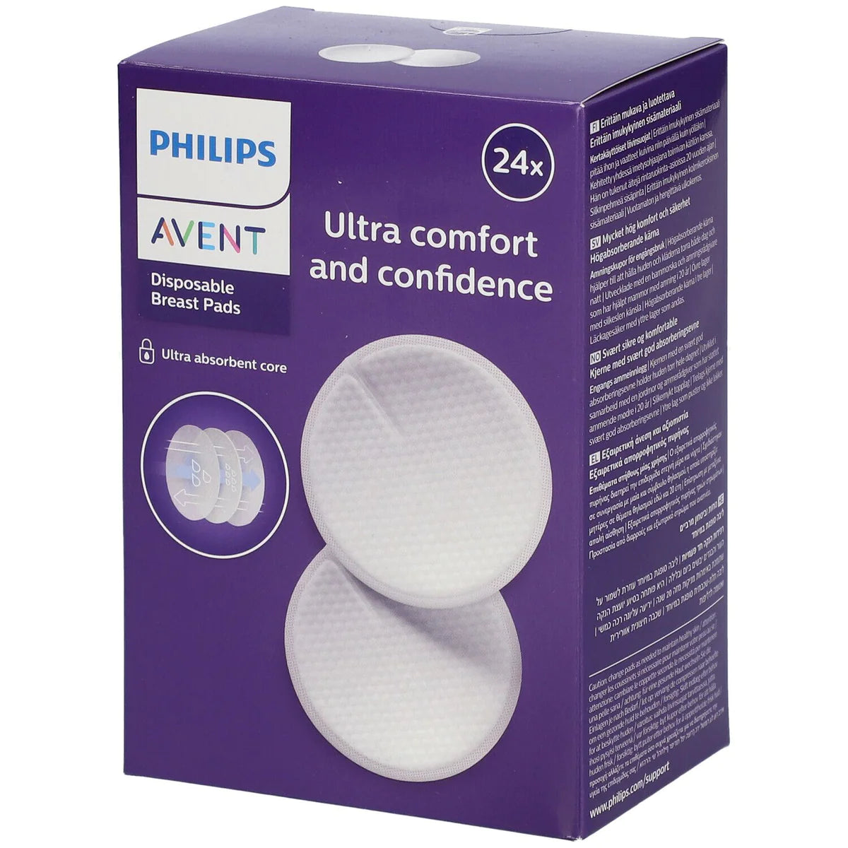 Ultra Comfort Disp. Breast Pads x24 - MazenOnline