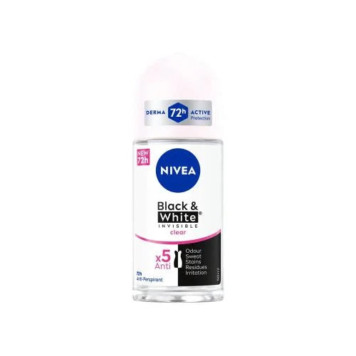 Nivea - INVISIBLE B&W CLEAR DEODORANT ROLL ON WOMEN | MazenOnline