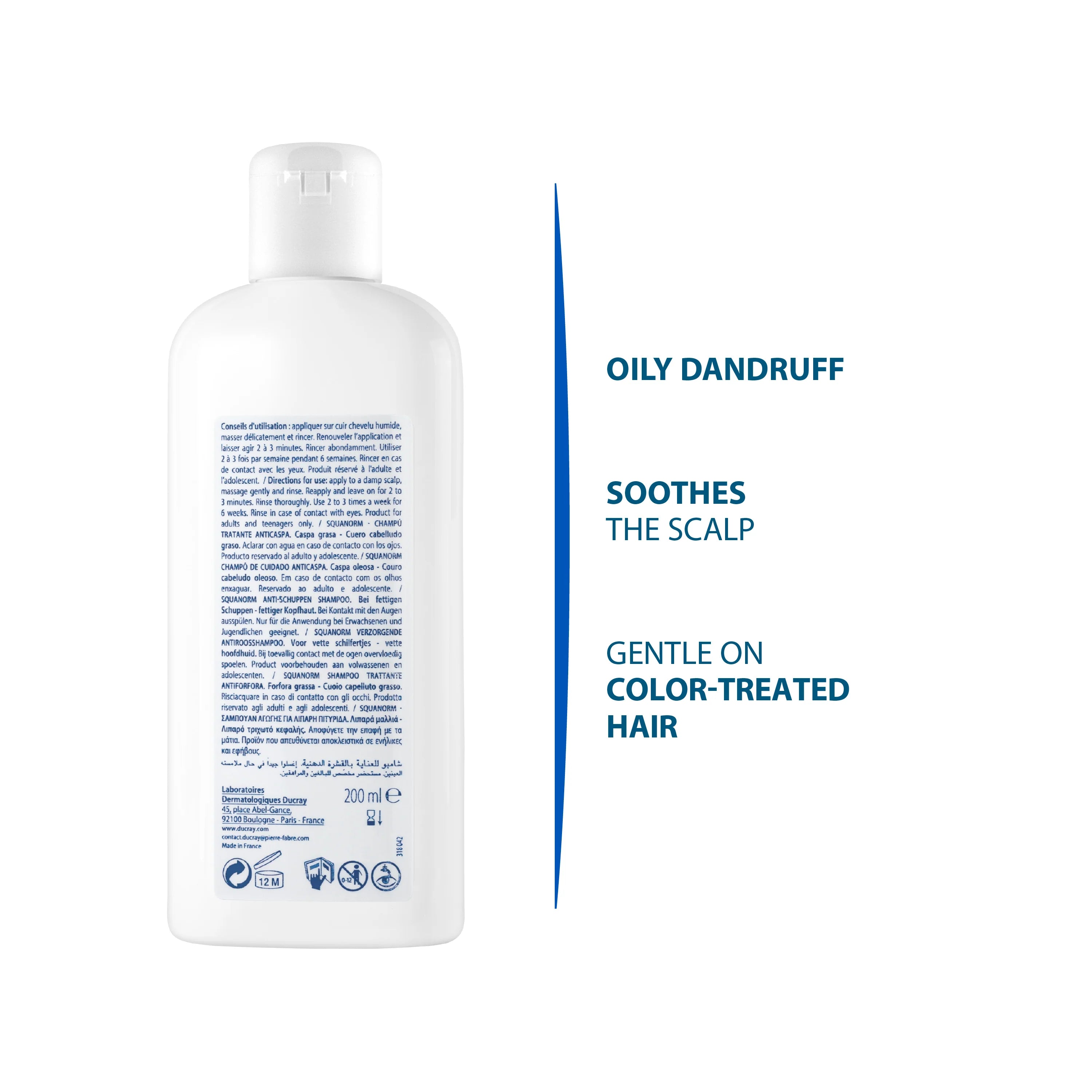 Ducray - Squanorm Anti-Dandruff Treatment Shampoo - Oily Dandruff | MazenOnline