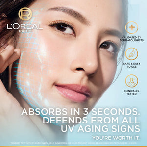 L'Oréal Paris - UV Defender, Aquafusion Daily Water Gel Sunscreen, SPF50+ PA++++, Defends from all UV aging signs, Absorbs in 3 Seconds, 50ml | MazenOnline