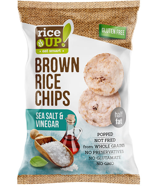 Brown Rice Chips Salt & Vinegar 60g - MazenOnline