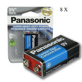 8x 9 Volts Battery 9V Block Super Heavy Duty Carbon Zinc Batteries E67