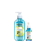 garnier - Fast Clear Gel Wash + Serum | MazenOnline