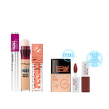 Maybelline New York - Instant Age Rewind Concealer + The Falsies Lash Lift Mascara + Sunkisser Multi-Use Liquid Blush And Bronzer + Fit Me Fresh Tint Vitamin C SPF50 + Gift | MazenOnline