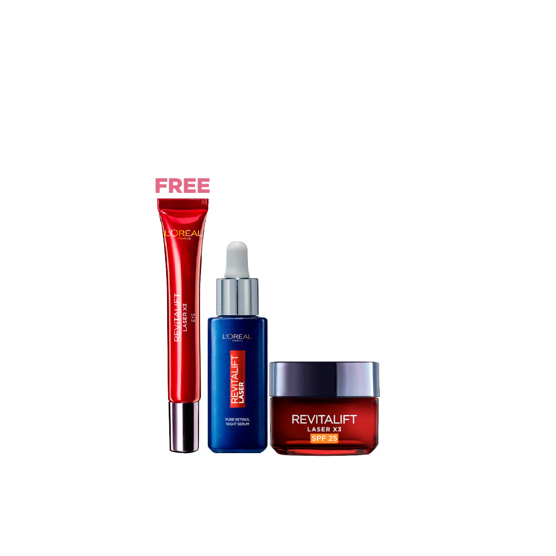 Revitalift Laser Routine : Serum + Day Cream + Free Eye Cream