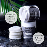 Gentle Exfoliating Hawaiian Black Salt Peel Pads - 50 Pads - MazenOnline