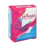 Private Natural Cotton Feel Super With Wings 8 Pads - MazenOnline