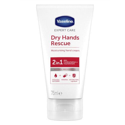 VASELINE DRY HANDS RESCUE CREAM 2 IN 1 - MazenOnline