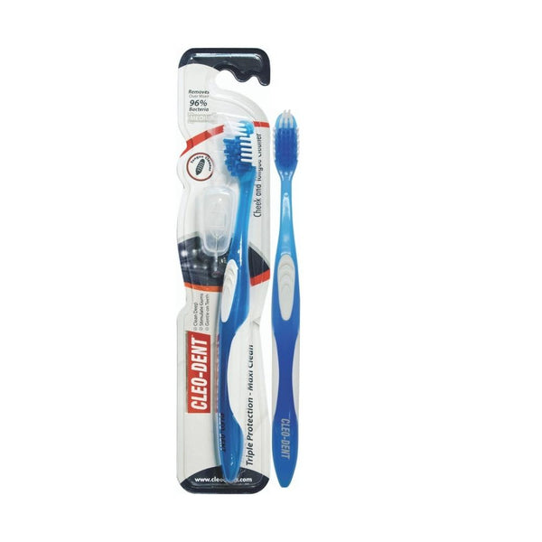 Cleo-Dent Travel Toothbrushes Medium - MazenOnline