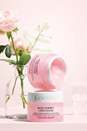 Rose Sorbet Cryo-Mask - Pore Tightening Smoothing Cooling Face Mask with Salicylic Acid & Rose Water - MazenOnline