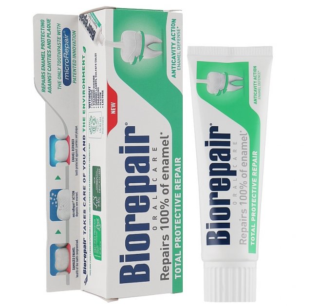Biorepair Total Protective Repair Toothpaste with MicroRepair New Formula - 2.5 Fluid - MazenOnline