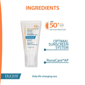 Melascreen UV Light Cream Dry Touch SPF50+ - Brown Spots, Normal to Combination Skin - MazenOnline