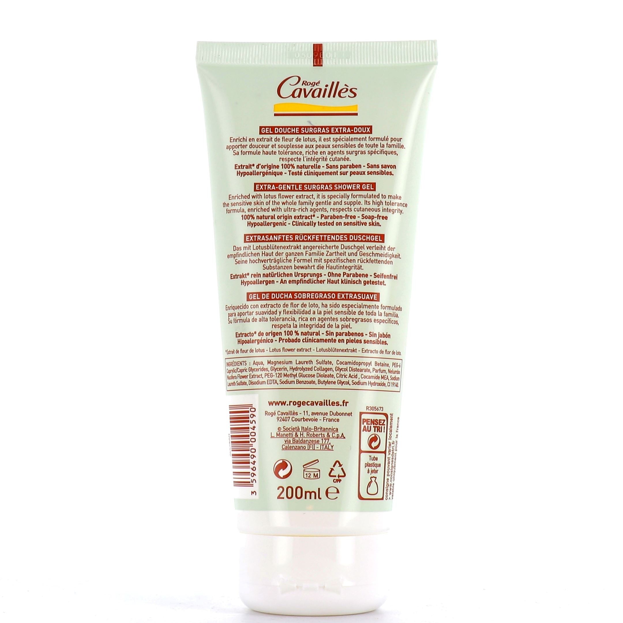 Nourishing Surgras Shower Gel Nectar de Rose - MazenOnline