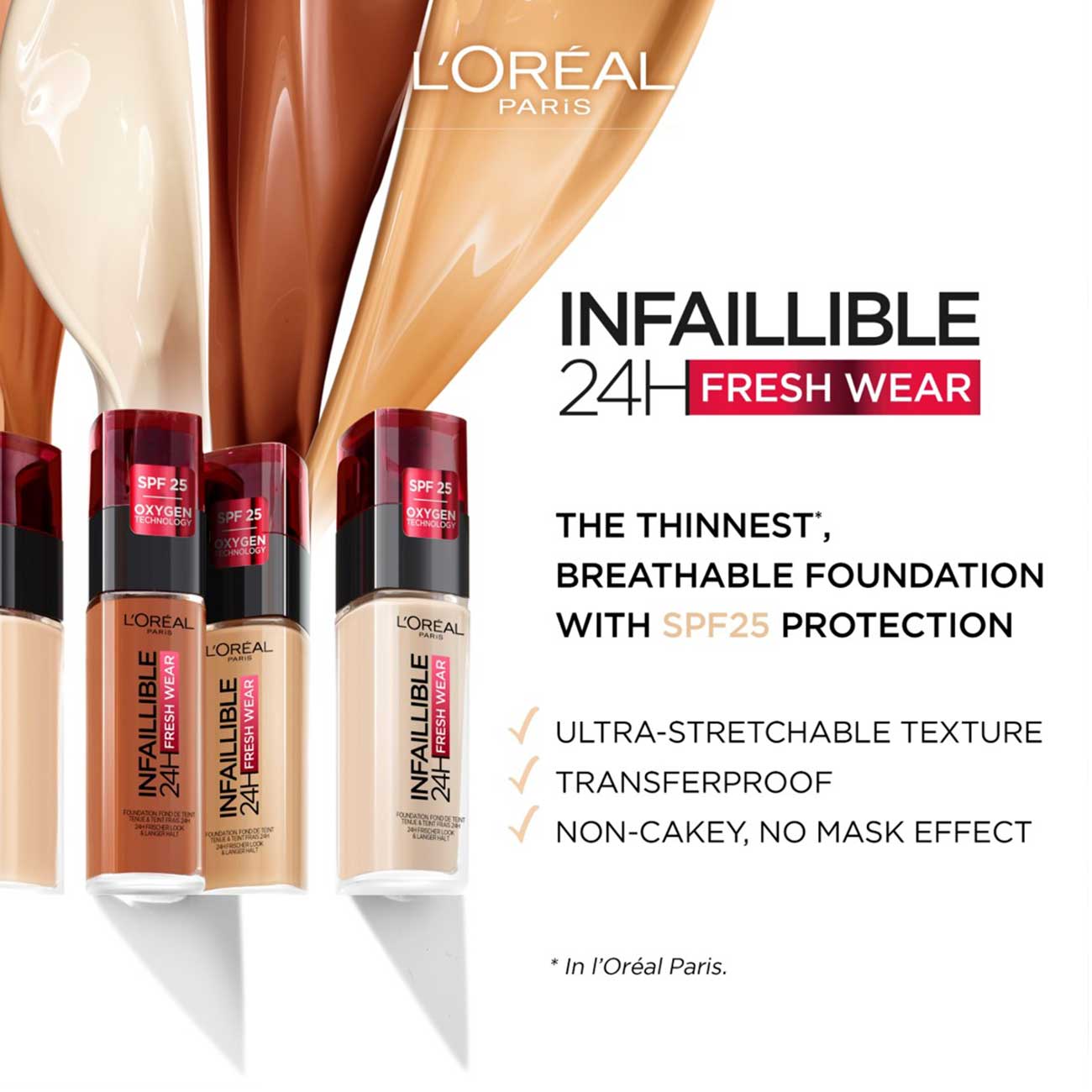 L'Oreal Paris 24H Infallible fresh wear Foundation