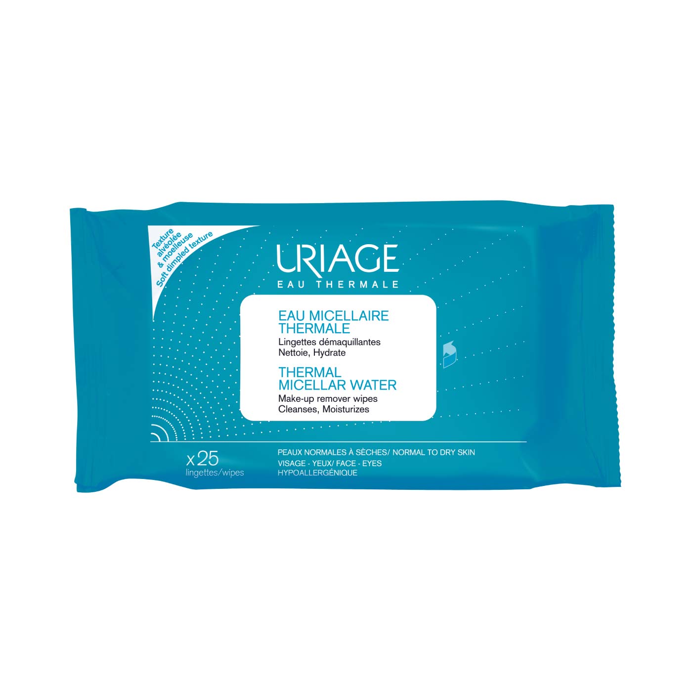 Thermal Micellar Water Make-up Remover 25 Wipes Normal to Dry Skin - MazenOnline
