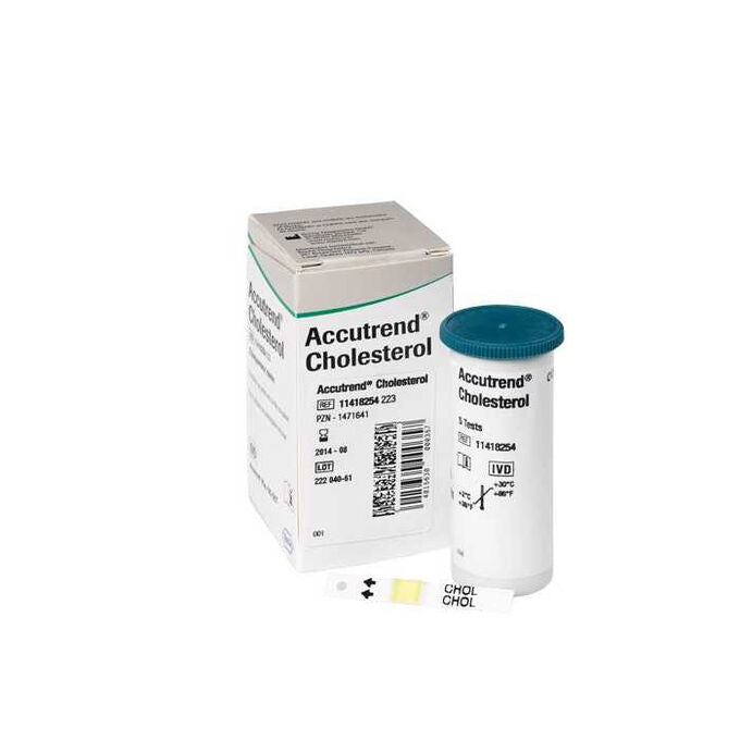 Cobas Accutrend Plus Cholesterol Strips 25 - MazenOnline