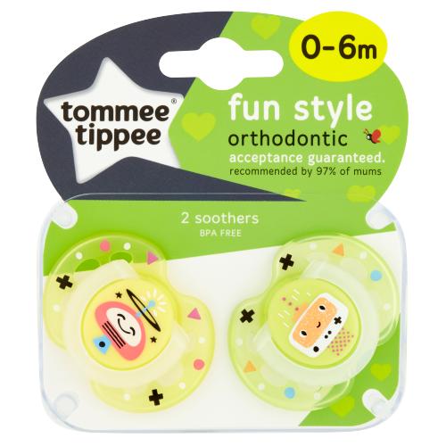 Soother Fun Style 0-6M -Pack of 2 - MazenOnline