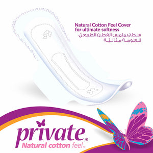 Private Extra Thin With Wings Super Pads 16's - MazenOnline