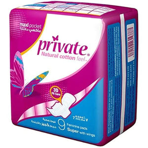 Maxi Pocket Super with Wings Unscented ‚9 Pads - MazenOnline