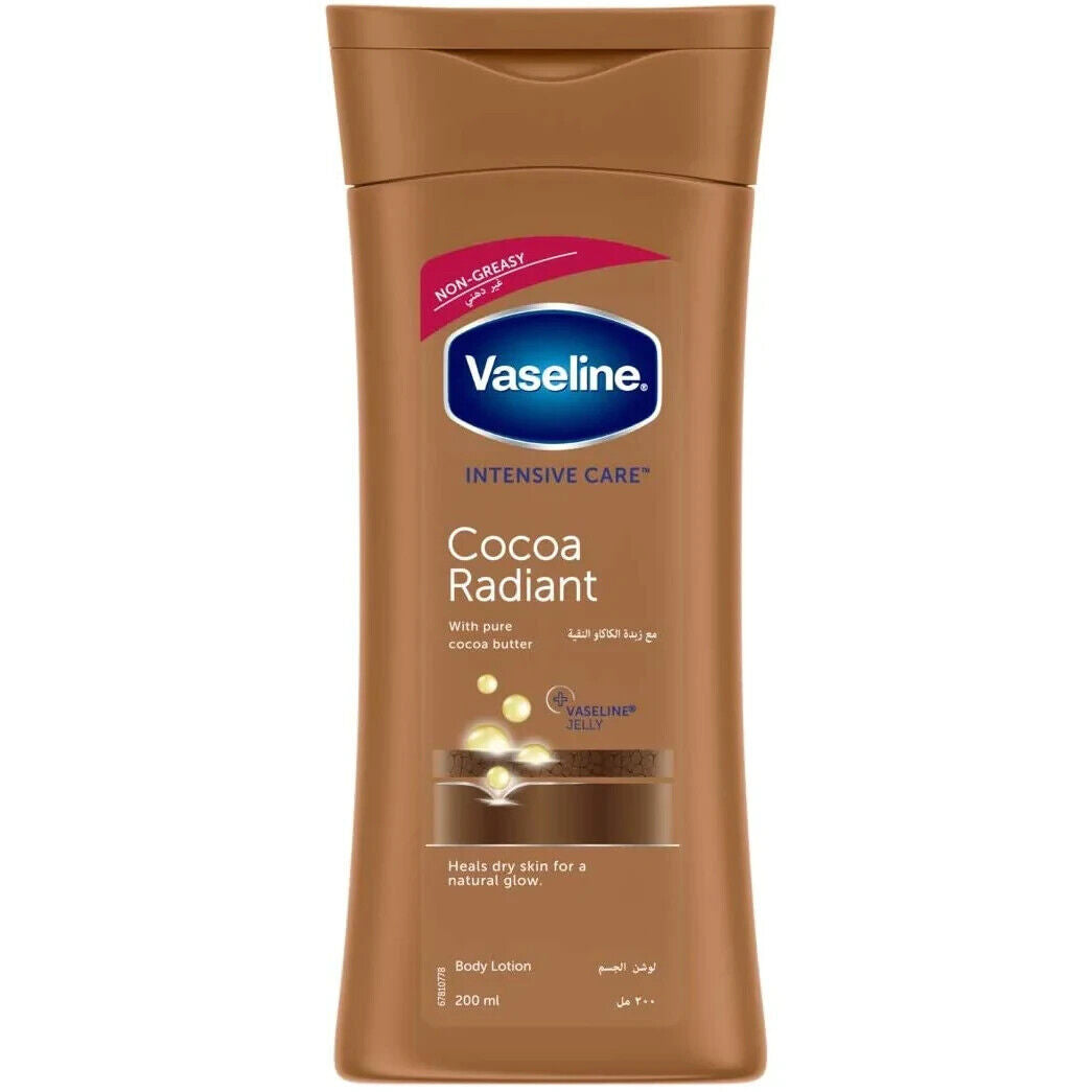 Vaseline Cocoa Radiant Body Lotion with Cocoa Butter Deeply Moisturizing - MazenOnline