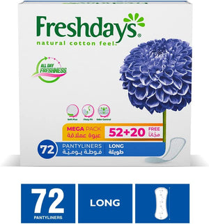 Long Panty Liners 72 Counts - MazenOnline