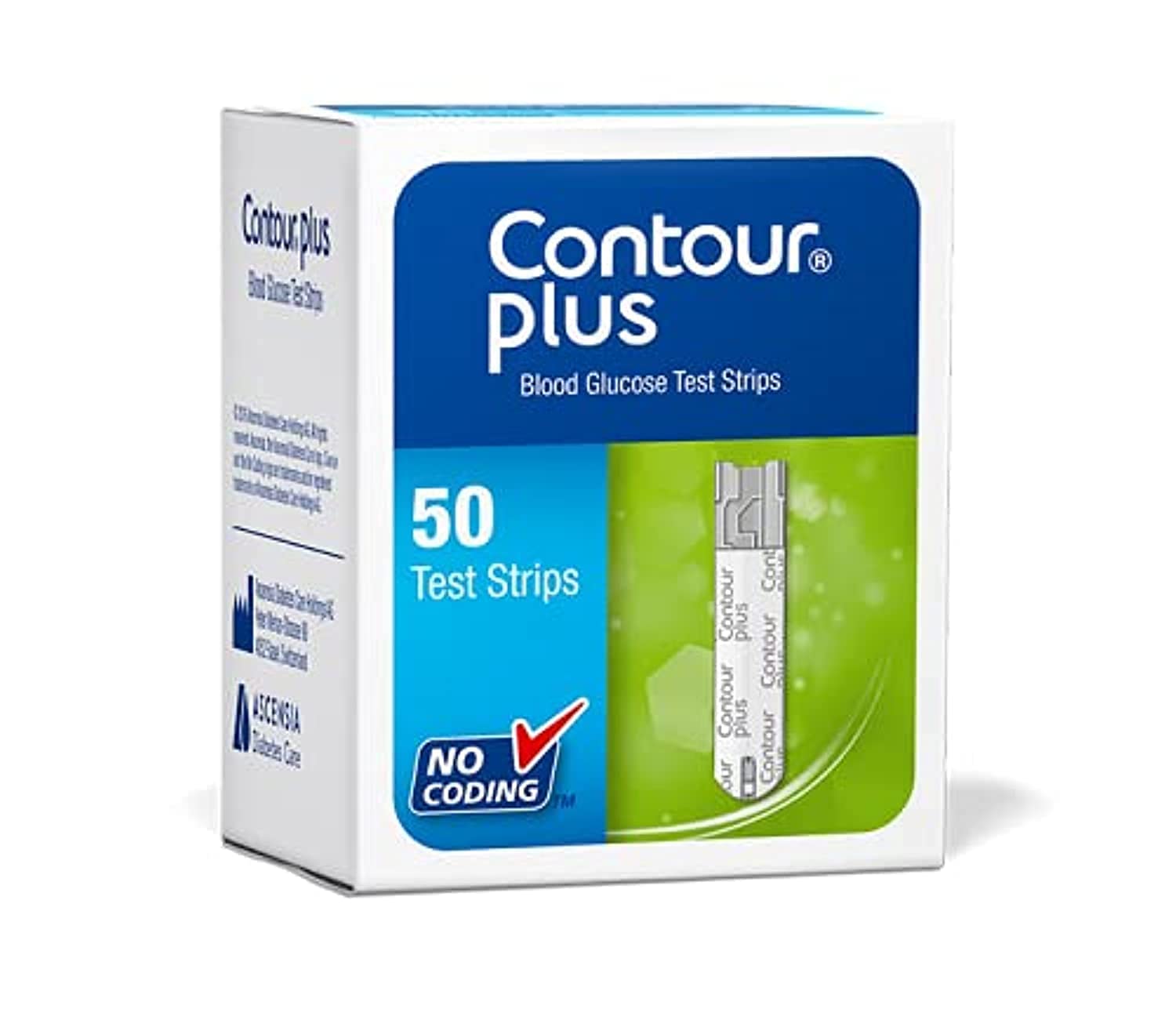 Contour Plus Blood Glucose Strip 50 Strips 1+1 - MazenOnline