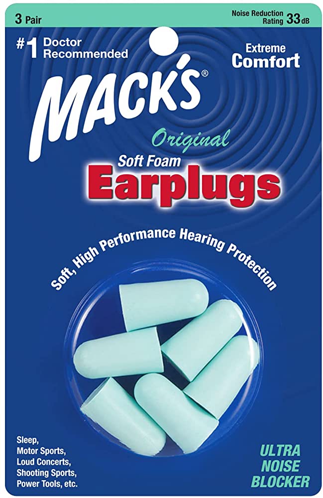 Original Soft Foam Earplugs, 3 Pair - 33B - MazenOnline