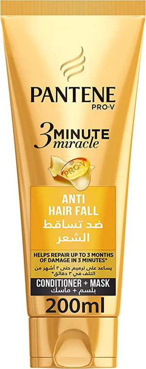 PANTENE CONDITIONER + MASK 3M ANTI HAIR FALL 200ML - MazenOnline