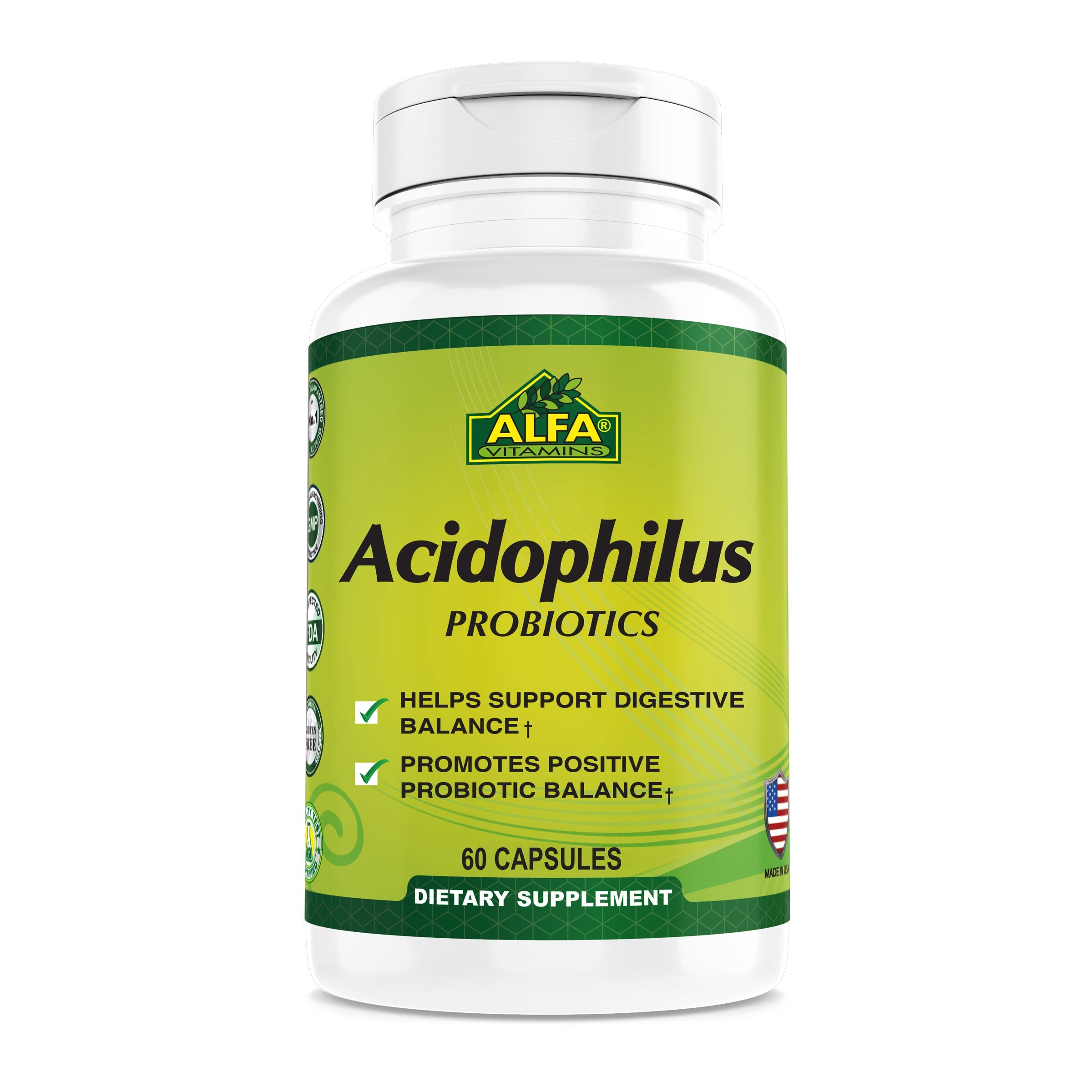 Acidophilus Probiotics 300 mg - 60 capsules - MazenOnline