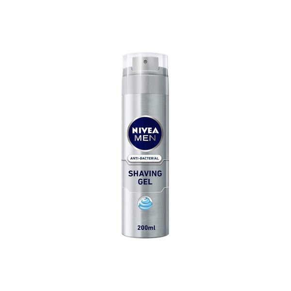 NIVEA MAN SHAVING GEL SILVER PROTECTION 200ML - MazenOnline