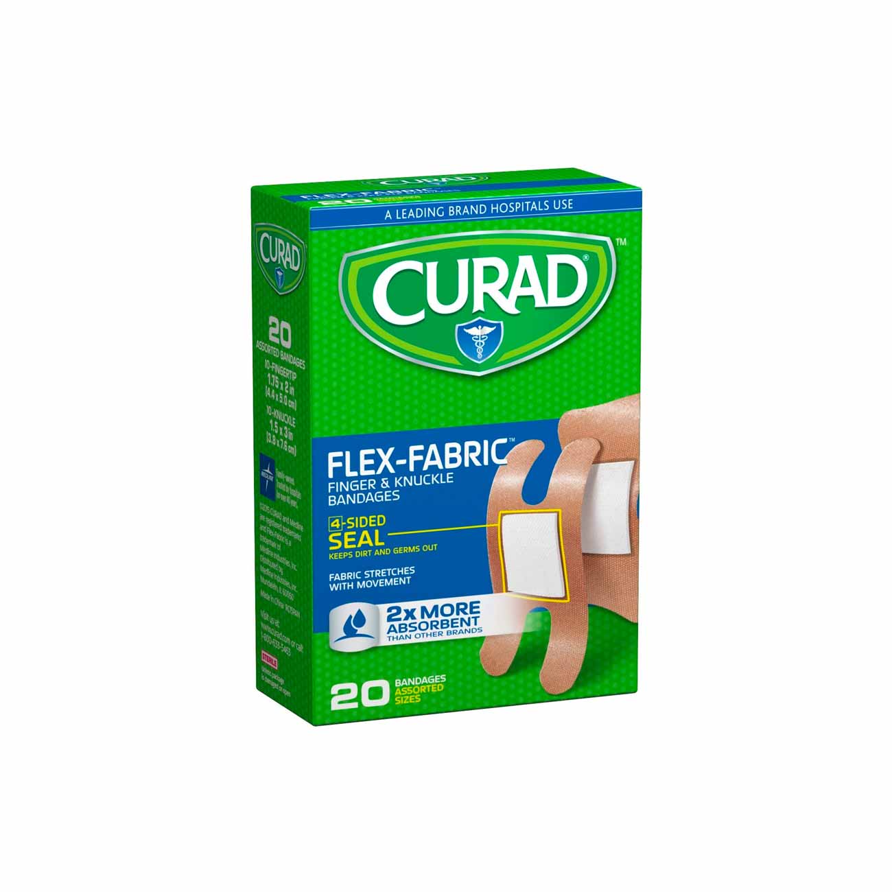 Flex-Fabric Finger & Knuckle Bandages - Box of 20 - MazenOnline