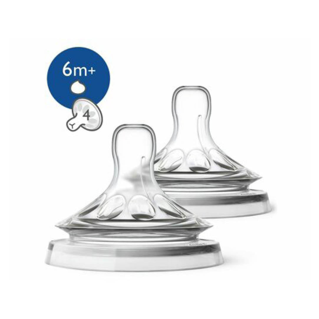 Natural Thick Feed Nipple 6M+ - Pack of 2 - MazenOnline