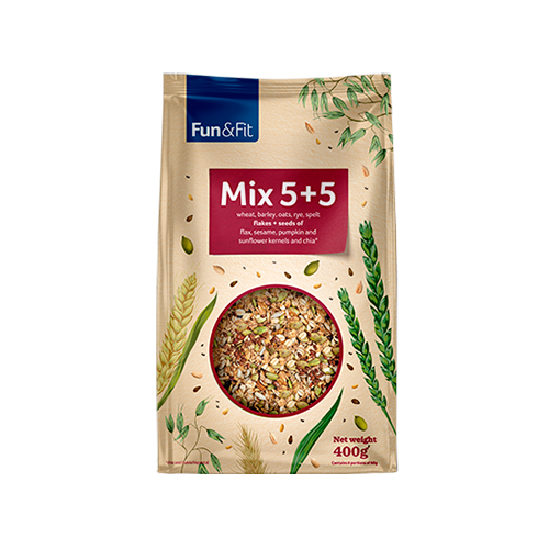 Mix 5+5 Flakes & Seeds 400g - MazenOnline