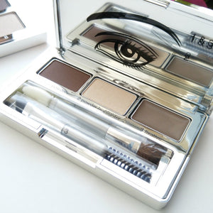 Pretty Easy Brow Palette For Darker Brows - 3 Powders - MazenOnline