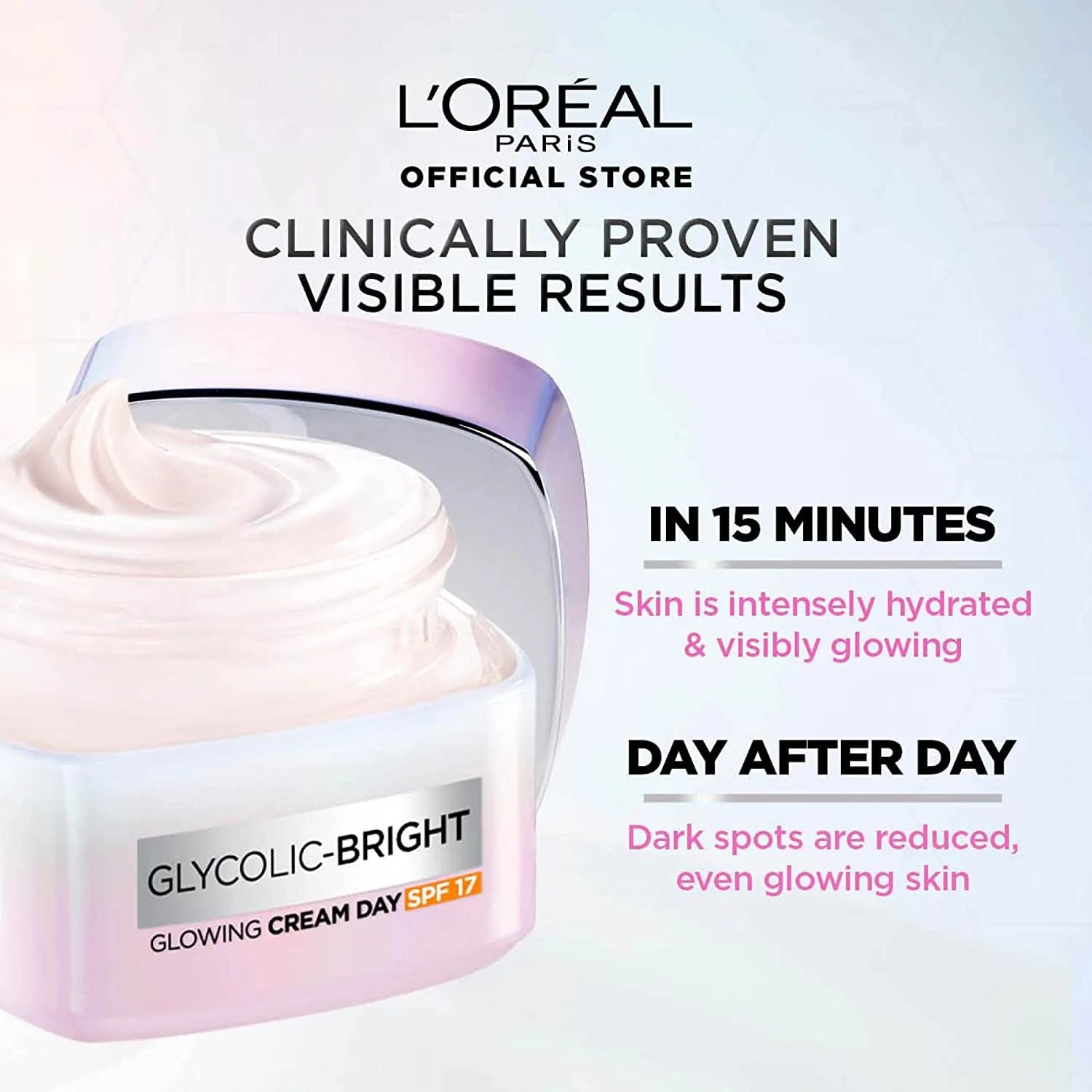 Glycolic Bright Glowing Day Cream SPF 17 - MazenOnline