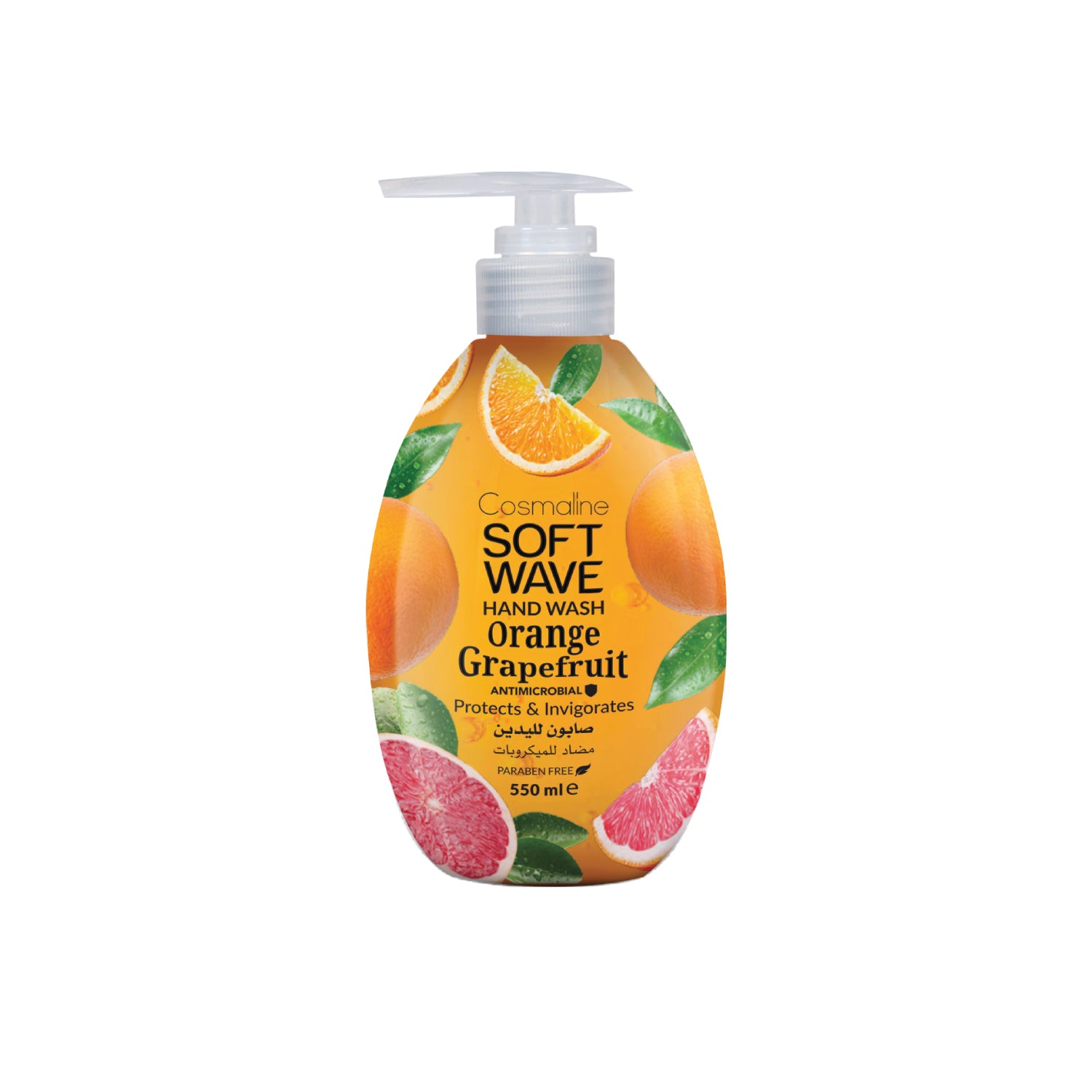 Soft Wave Hand Wash Orange Grapefruit 550ml - MazenOnline