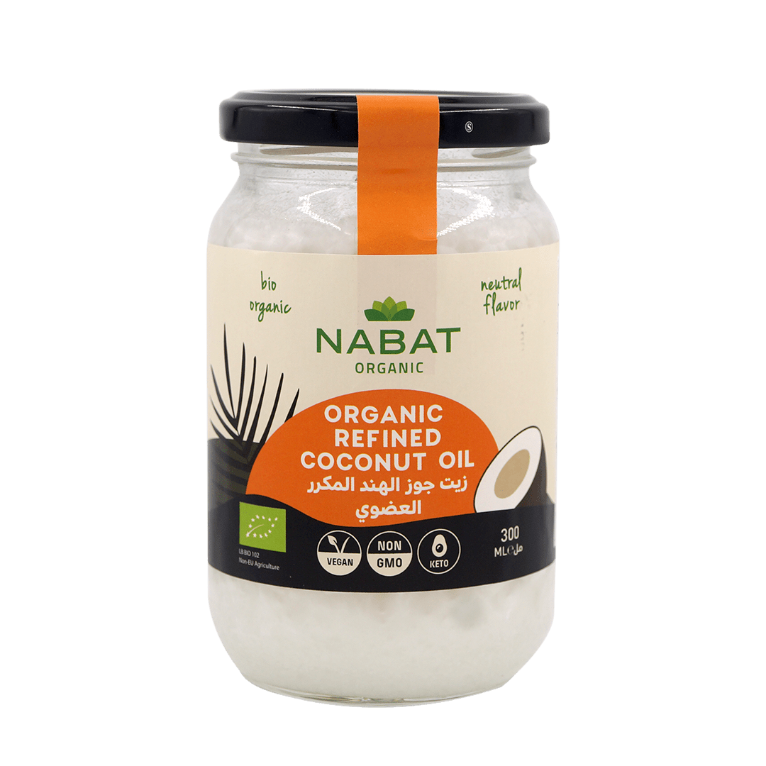 Nabat Organic Refined Coconut Oil 550ml - MazenOnline