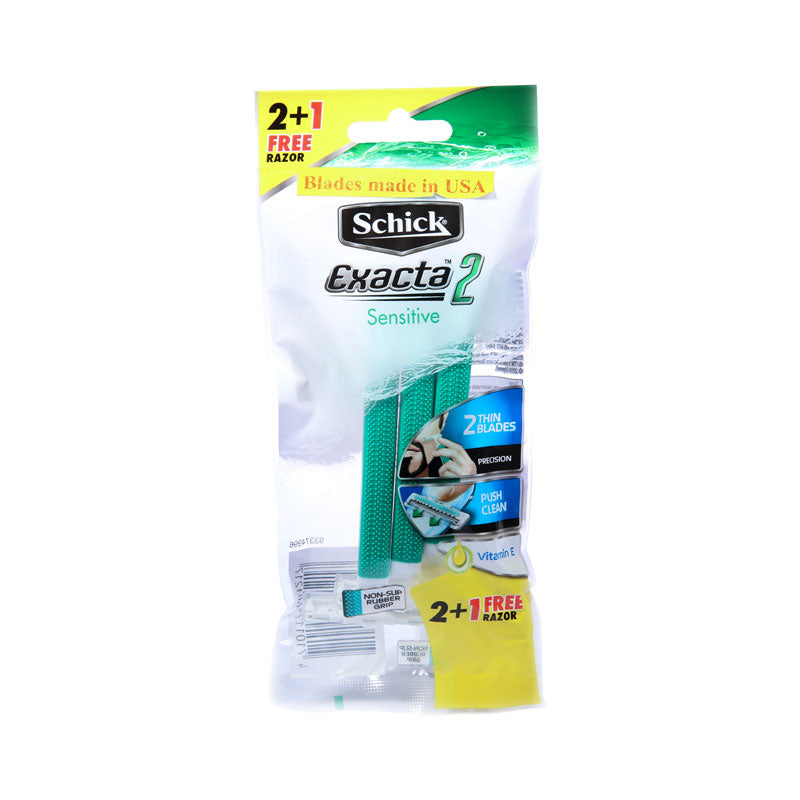 SCHICK EXACTA SENSITIVE 2 3PCS - MazenOnline