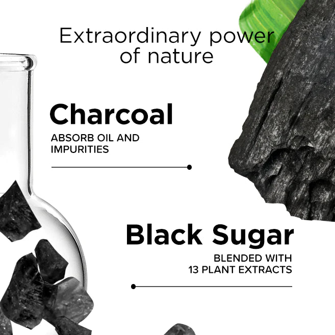 Exfoliating Charcoal & Black Sugar Gel Mask 175ml - MazenOnline