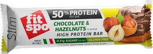 Fitspo Slim Protein Bar Chocolate & Hazlenuts 50 G - MazenOnline