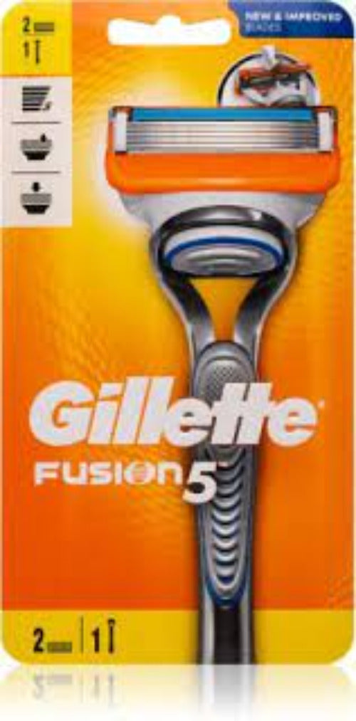 Gillette Fusion5 Shaver + Spare Blades 2 Pcs - MazenOnline