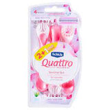 SCHICK INTUITION QUATTRO FOR WOMEN SENSITIVE SKIN 3 PCS - MazenOnline