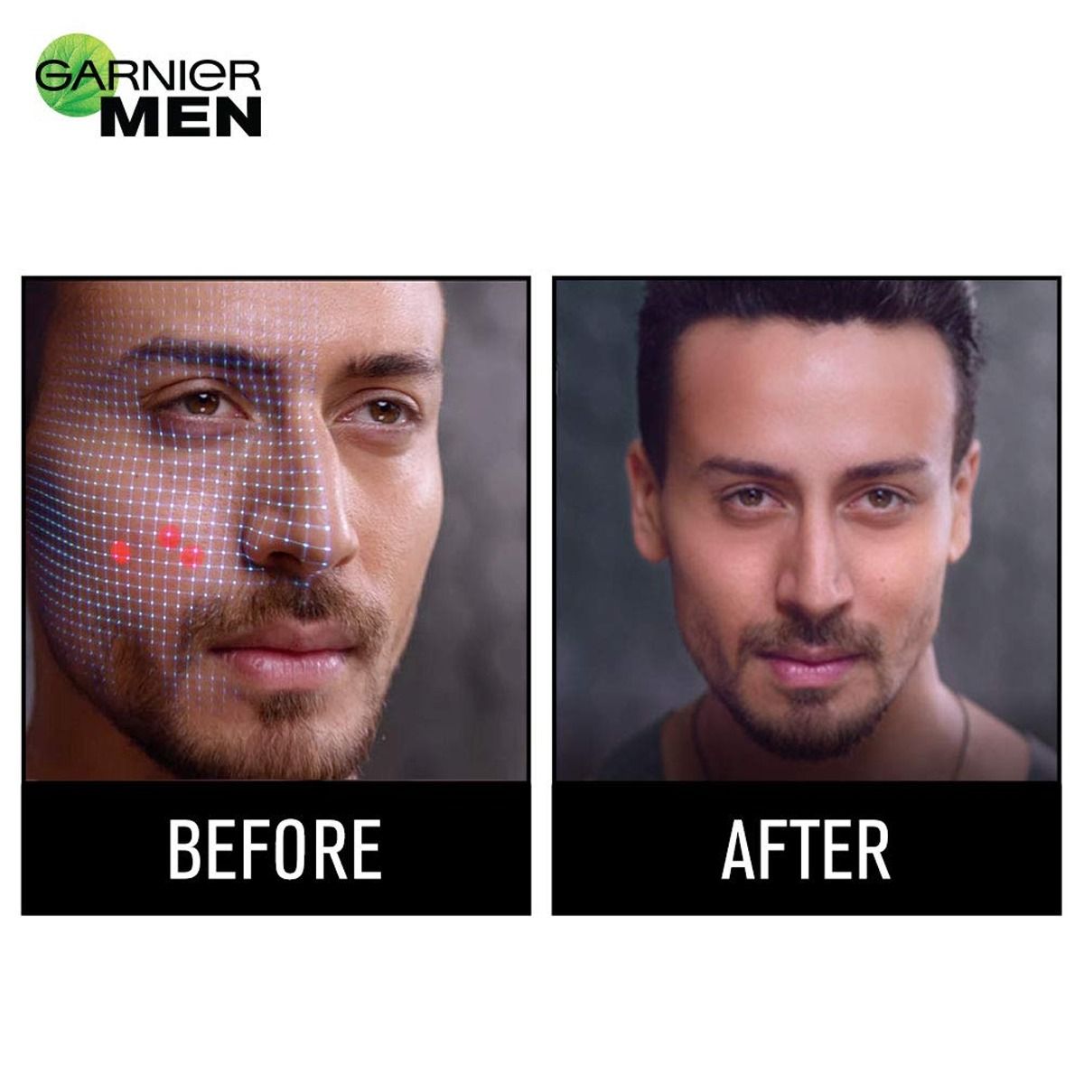 garnier men power fairness face wash and shave foam