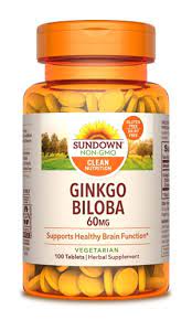 Sundown Naturals Ginkgo Biloba Standardized Extract - 60 mg - 100 Tablets - MazenOnline