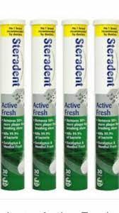 Steradent Tablets Active Fresh 30 - MazenOnline