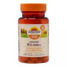Sundown Sublingual Vitamin B12 60Cap - MazenOnline