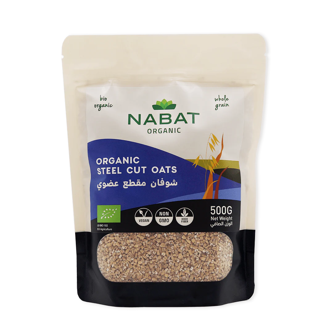Nabat Organic Steel Cut Oats 500g - MazenOnline